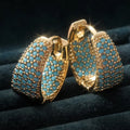 Aros de Turquesa Dorada | Golden