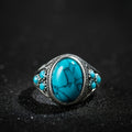 Anillo Piedra Azul Nómada | Golden Blanco