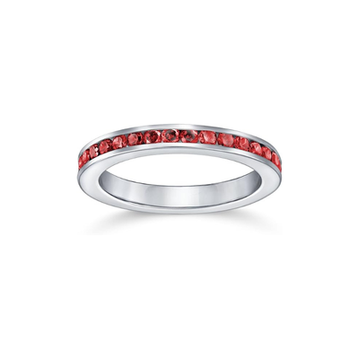 Anillo Banda Eternidad Rubí | Golden Blanco (2/3)