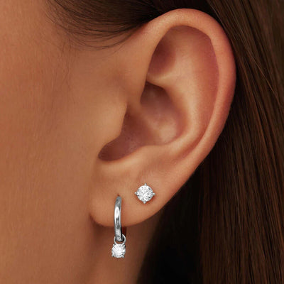 Larmes de Lune Stone Earrings Set | Golden Blanco (4/6)