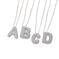 Bubble letter initial necklace set | Golden Blanco