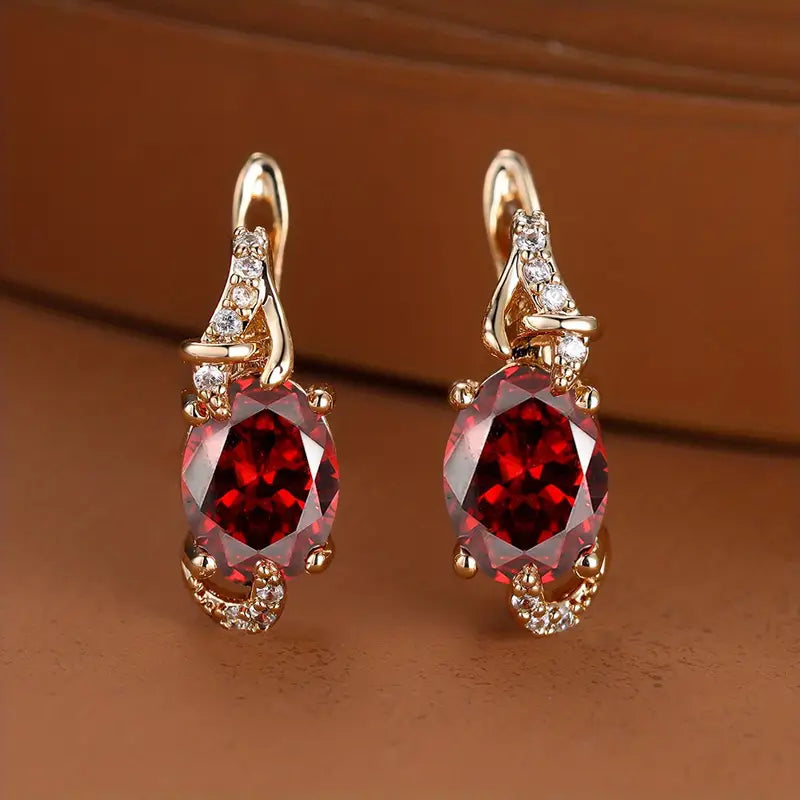 Pendientes Colgantes Crimson Twilight | Golden (1/4)