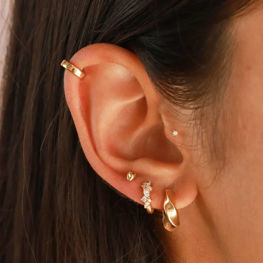 Pendientes Huggie Racimo de Cristal | Golden