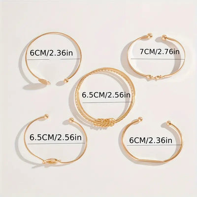 Set de Pulseras Nudo Elegante | Golden (5/5)