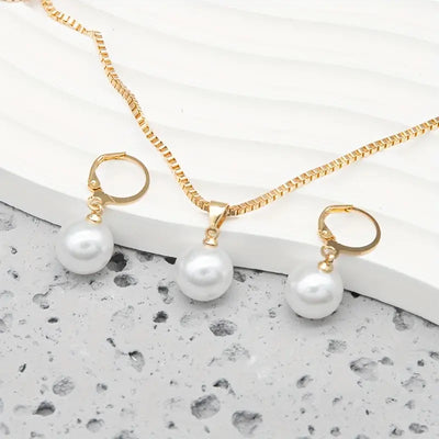 Set de Joyas de Perlas Golden Grace | Golden (3/8)
