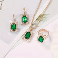 Set de Joyas Sylvara Greenveil | Golden Blanco