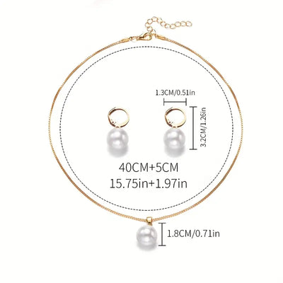 Set de Joyas de Perlas Golden Grace | Golden (8/8)