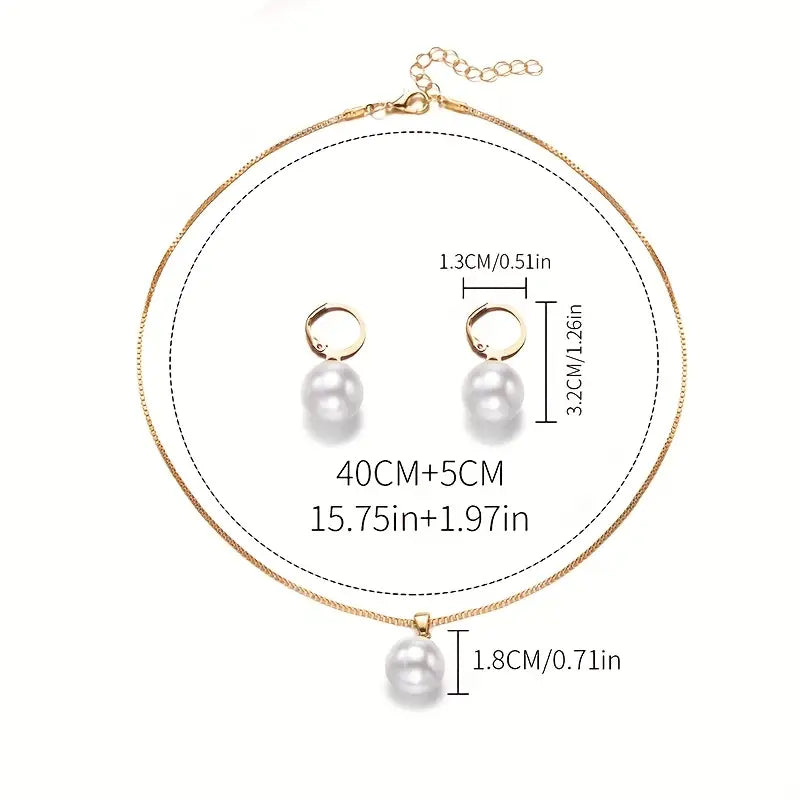 Set de Joyas de Perlas Golden Grace | Golden (8/8)