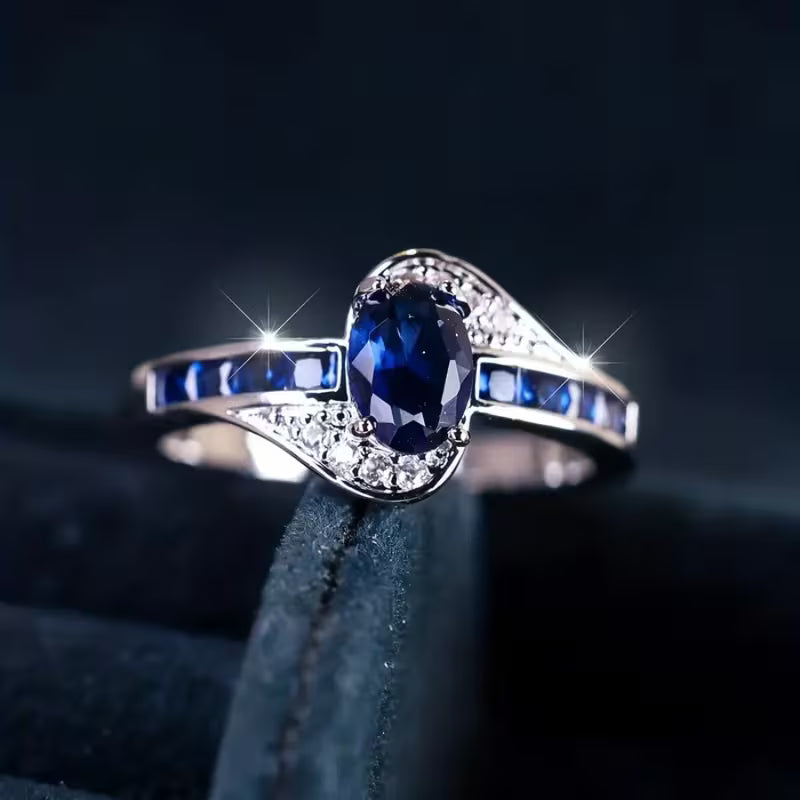 Anillo Flow Zafiro | Golden Blanco (3/3)