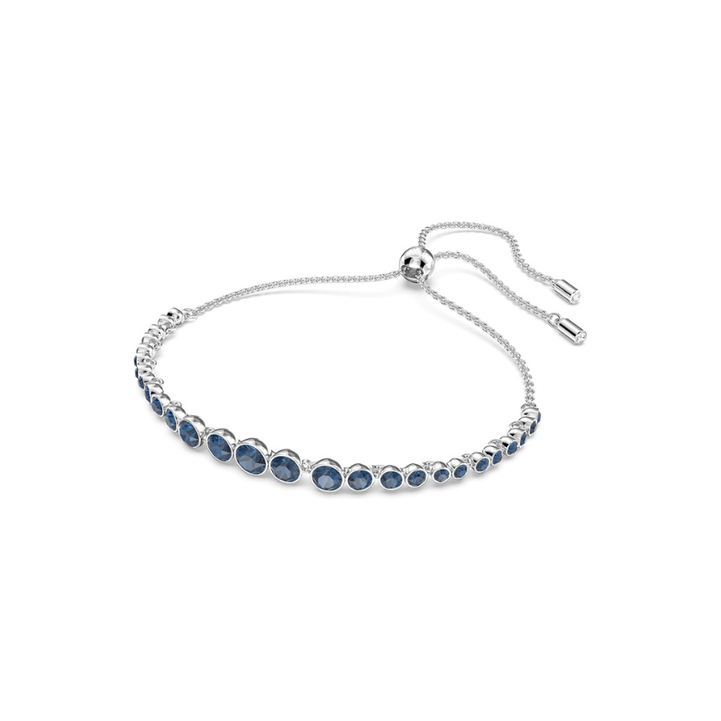 Pulsera de Tenis Zafiro Corte Redondo | Golden Blanco