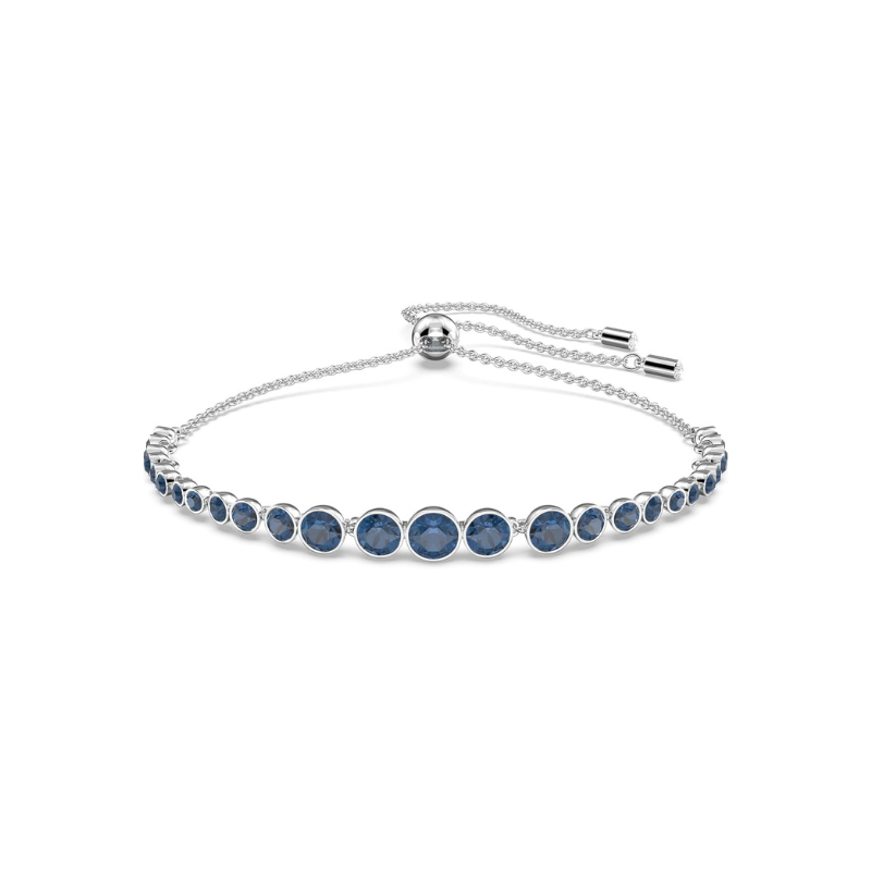 Pulsera de Tenis Zafiro Corte Redondo | Golden Blanco