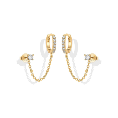 Pendientes Cadena Adella | Golden (1/4)