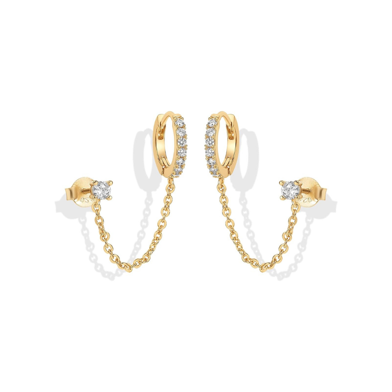 Pendientes Cadena Adella | Golden (1/4)