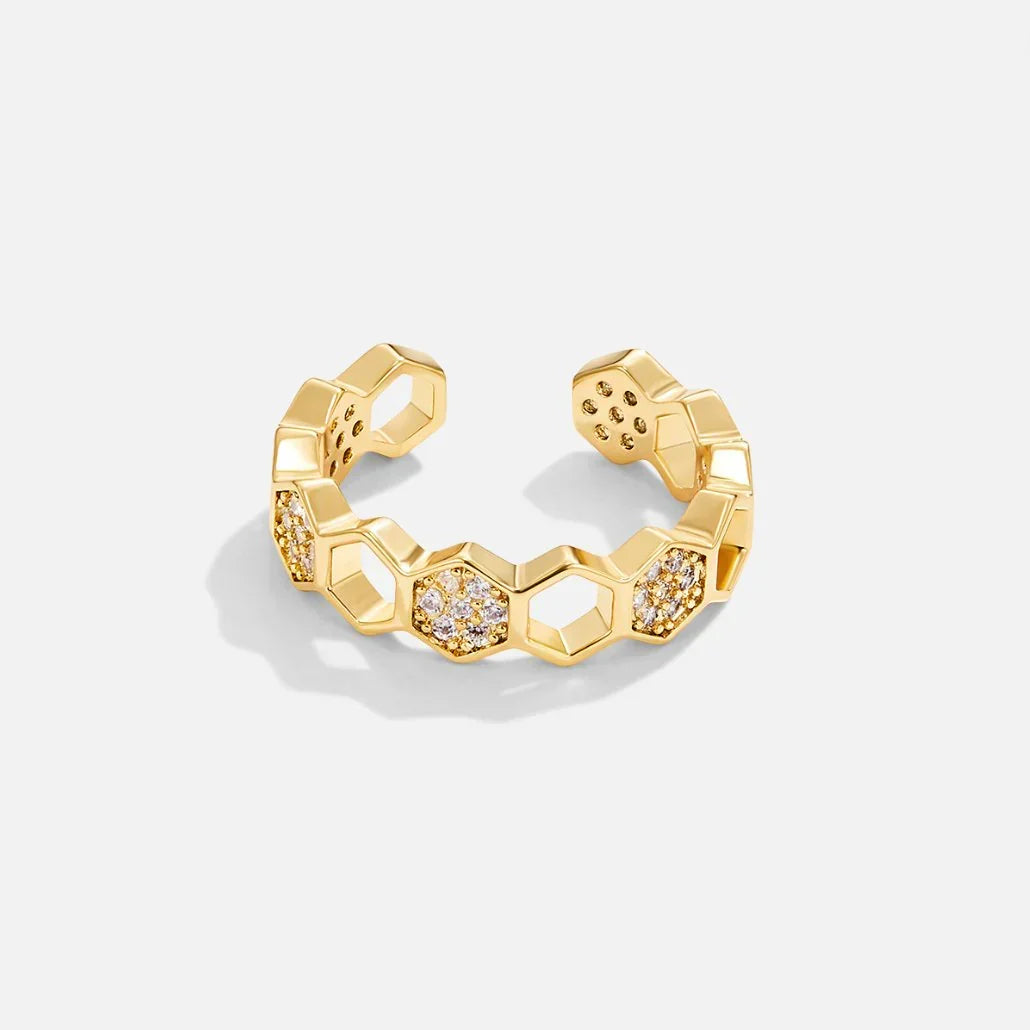 Anillo Panal de Cristal | Golden