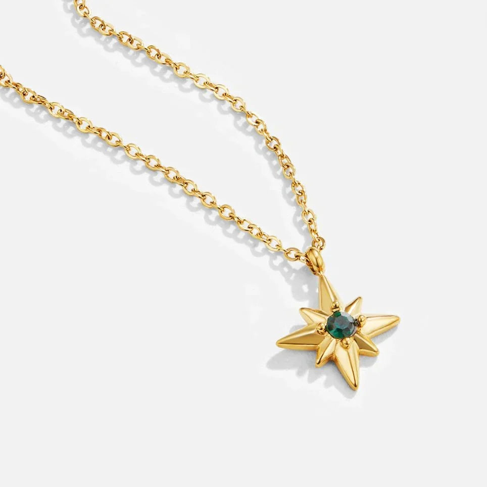 Estelle Celestial Gem Necklace | Golden