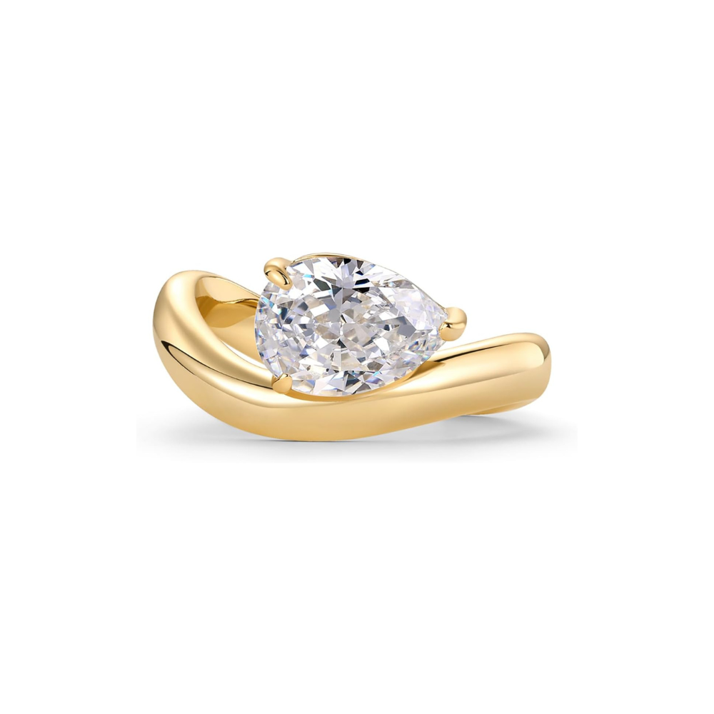 Anillo de Promesa Ondulado | Golden