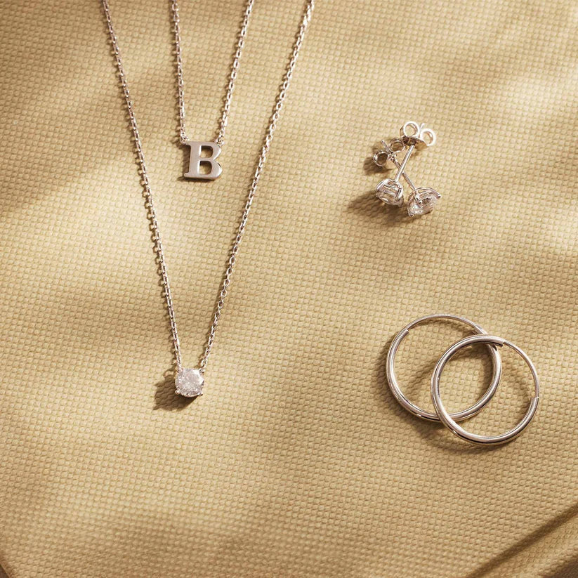 Cléa Stone Necklace | Golden Blanco
