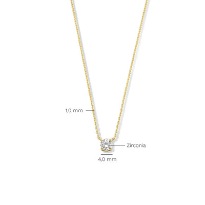 Collar Moissanite Cléa | Golden (6/6)