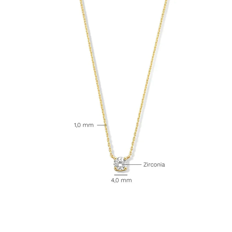 Collar Moissanite Cléa | Golden (6/6)