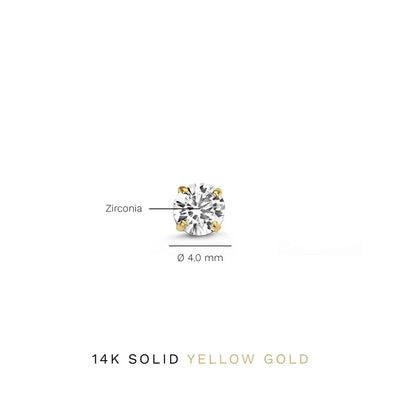 Pendientes Studs de Piedra Larmes de Lune | Golden (4/4)