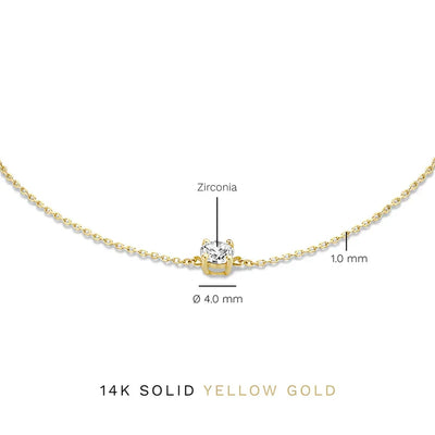 Cléa Stone Bracelet | Golden Blanco (8/8)