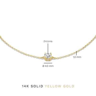 Pulsera de Piedra Moissanite Cléa | Golden (8/8)