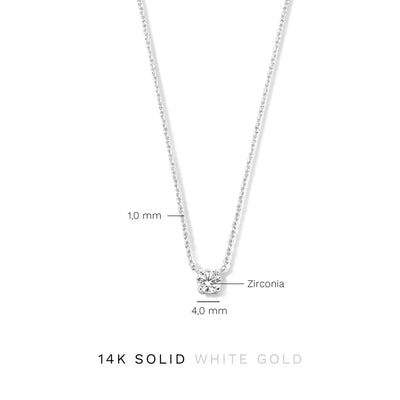 Cléa Stone Necklace | Golden Blanco (9/9)