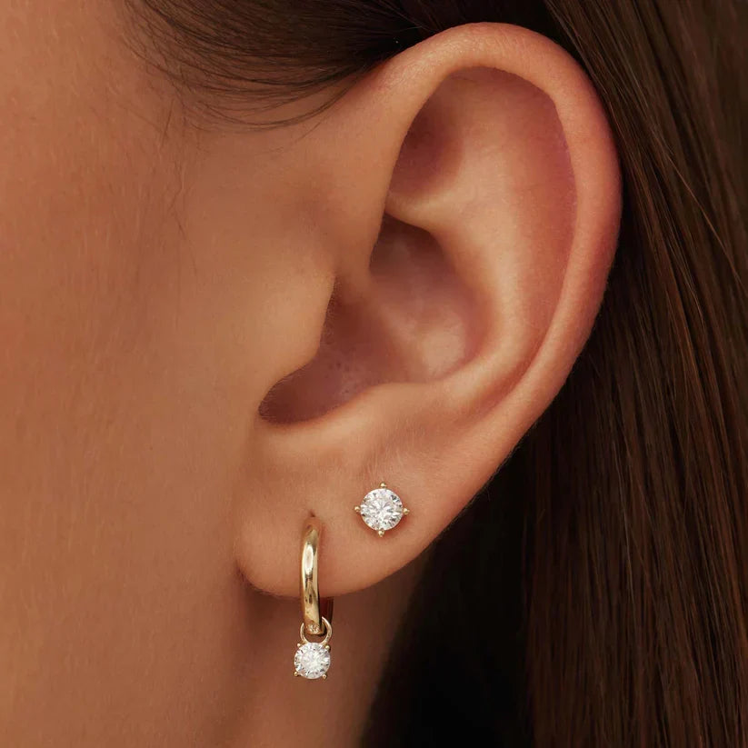 Set de Pendientes de Piedra Larmes de Lune | Golden
