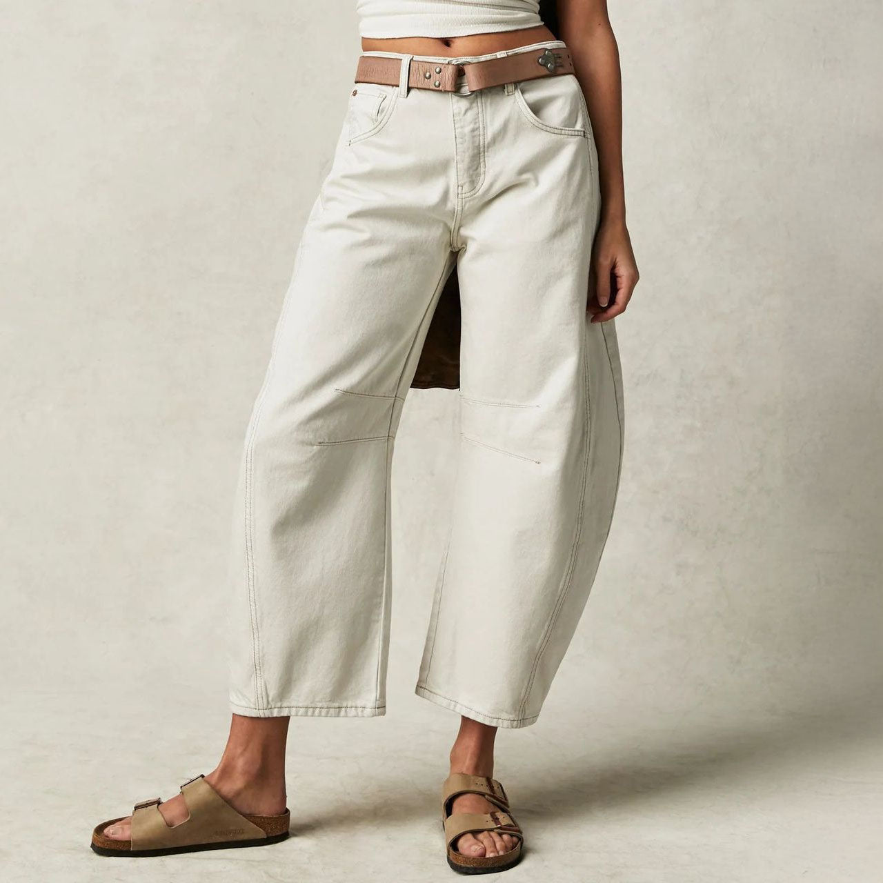 Caroline Wide-Leg Panel Jeans