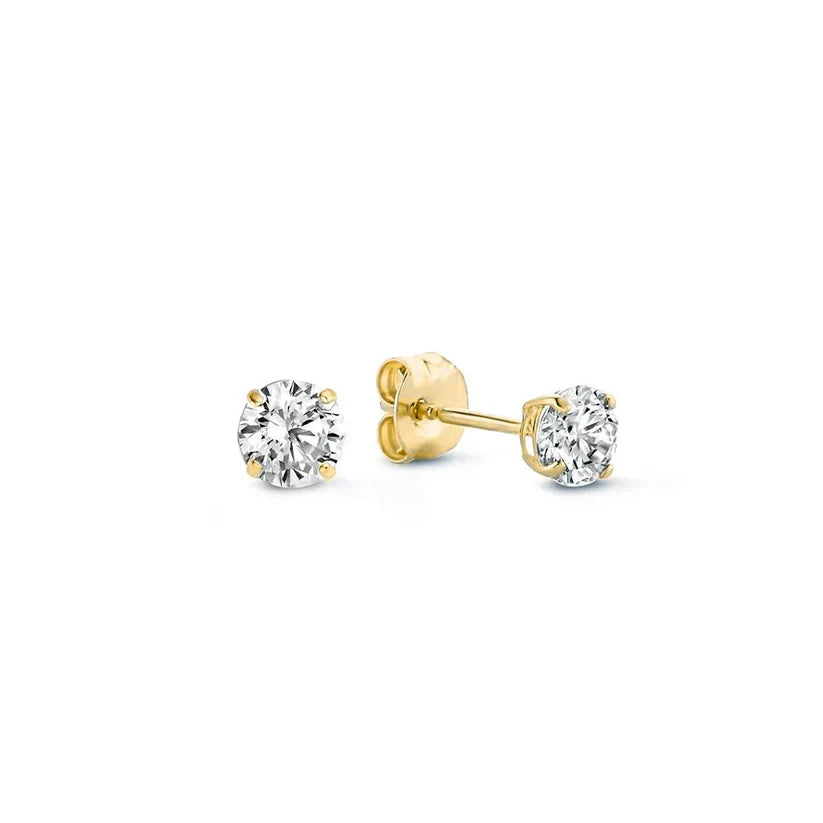 Pendientes Studs de Piedra Larmes de Lune | Golden