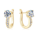 Channel Huggie Earrings | Golden Blanco