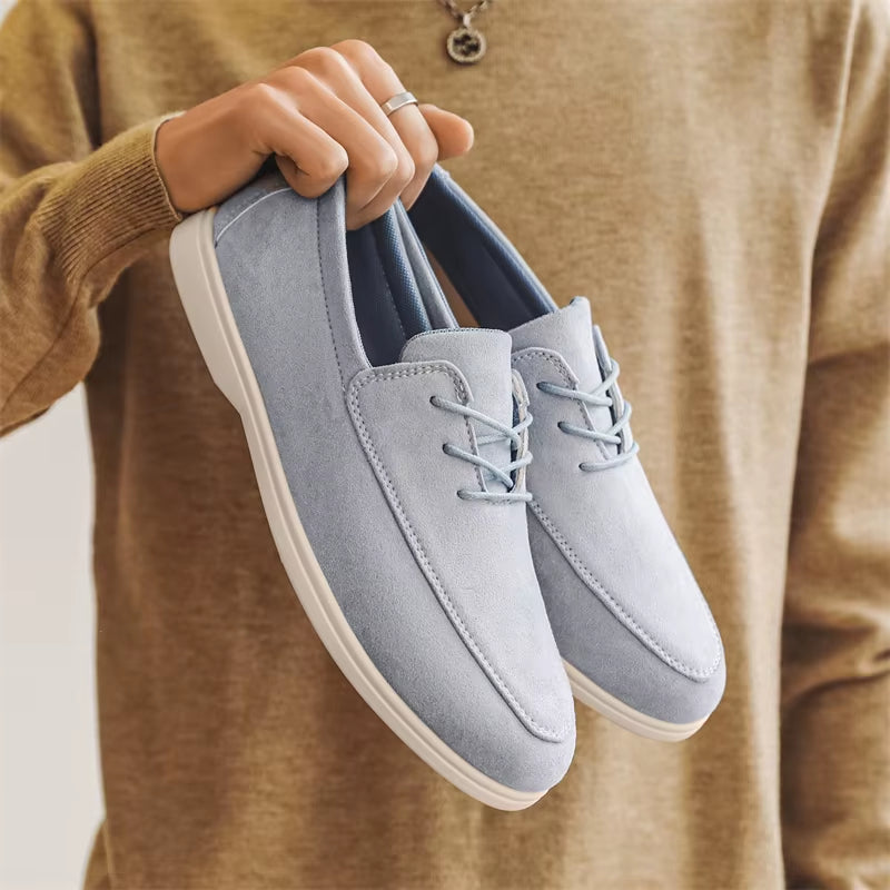 Claudio Lace-up Suede Loafer