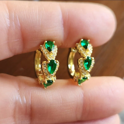 Pendientes Sylvarra Jadelisse | Golden (3/3)