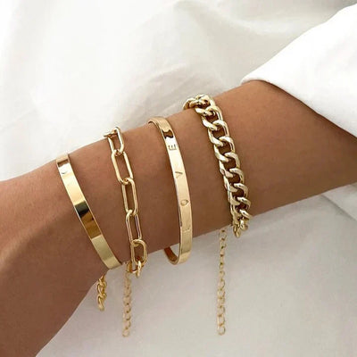 Elan Mercer Bracelet Set | Golden Blanco (2/5)