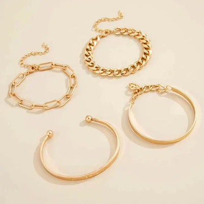 Elan Mercer Bracelet Set | Golden Blanco (3/5)