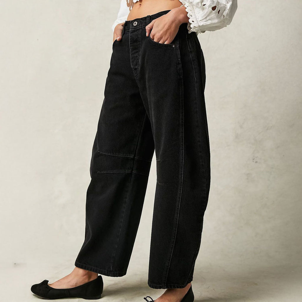 Caroline Wide-Leg Panel Jeans
