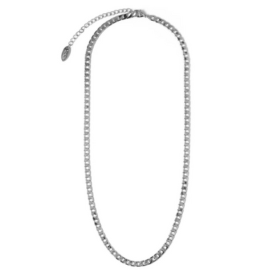 Flat Link Curb Chain Necklace | Golden Blanco (2/7)