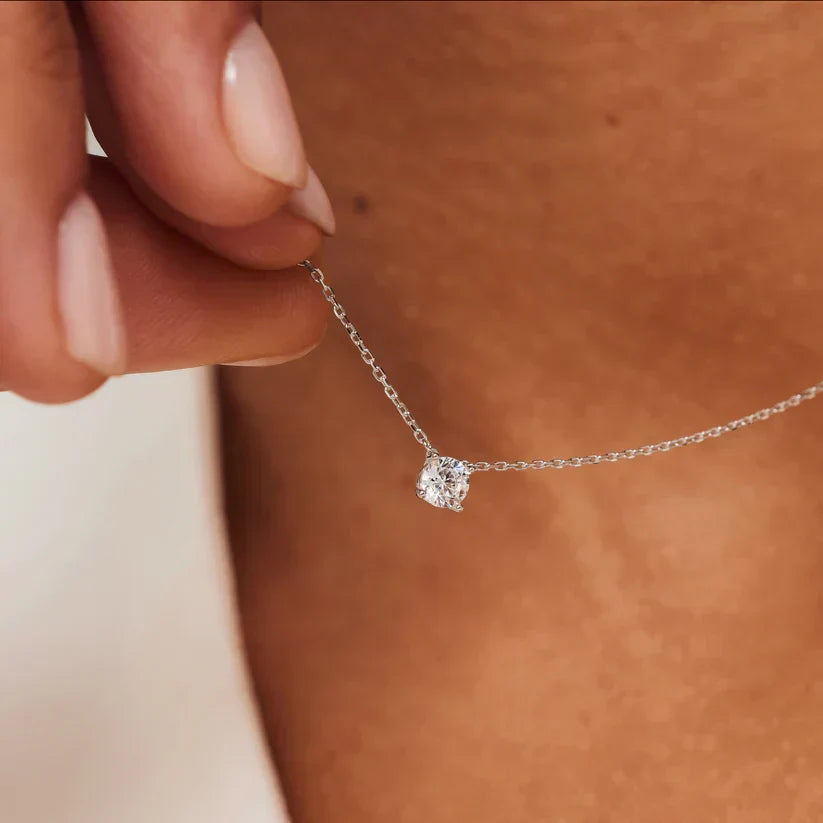 Cléa Stone Necklace | Golden Blanco